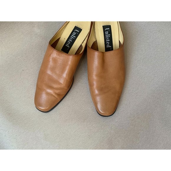 honey leather mules - Picture 4 of 11